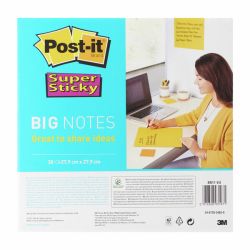 Viestilappu Super Sticki Big Notes keltainen 27,9x27,9cm 30kpl