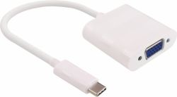 Adapteri USB-C- VGA M-F 0,15m