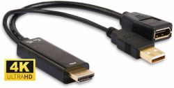 Adapteri HDMI-Displayport  M-F 0,25m