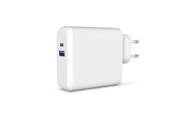 Verkkolaturi USB-C/USB-A 63W pikalataava