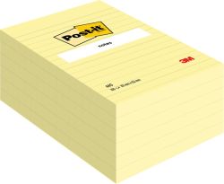 Viestilappu Canary Yellow viivat keltainen 102x152mm 6x1000kpl