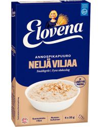 Annospikapuuro Elovena Hetki neljä viljaa 6x35g