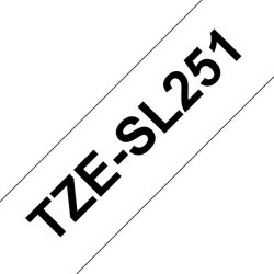 TZe-SL251 itselaminoituva tarranauha 24mmx8m musta teksti / valkoinen pohja