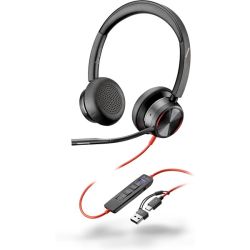 Blackwire 8225 Stereo kuuloke USB-C Headset +USB-C/A Adapter