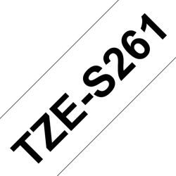 TZe-S261 tarranauha strong 36mmx8m musta teksti / valkoinen pohja